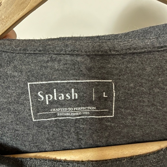 Splash Grey T-Shirt Men’s Large - Picture 4 of 5
